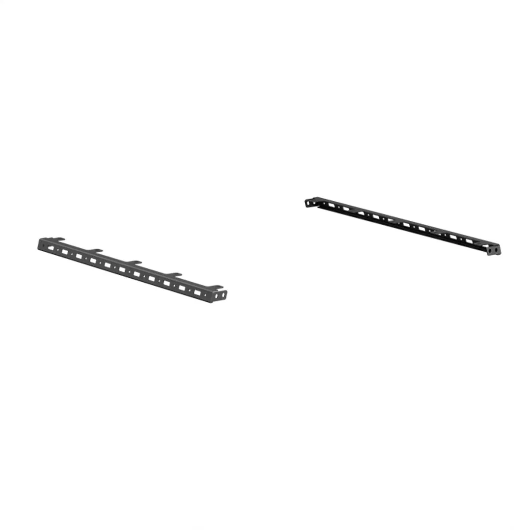 550BRS-TLMK-485 – ROAD ARMOR Tie Down Track, 50 Inch Length Dual Upper Powder Coated Black Steel Set of 2